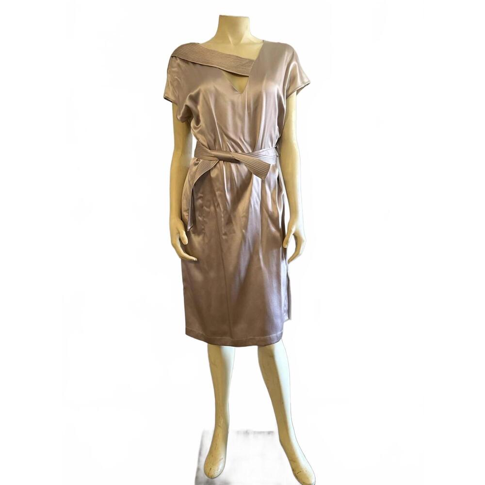 NEW DIOMI women's classy midi dress in mocca
